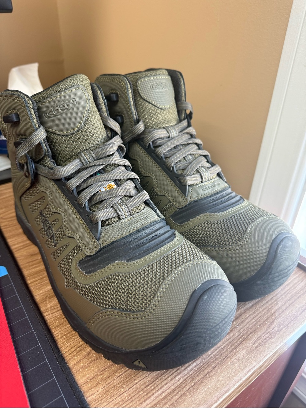 Keen Men's Olive Green Tactical Work Boots